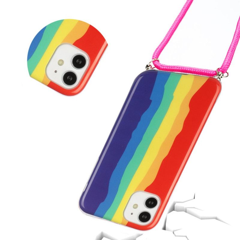 Etui Rainbow Cord Na Iphone'A 12 Mini