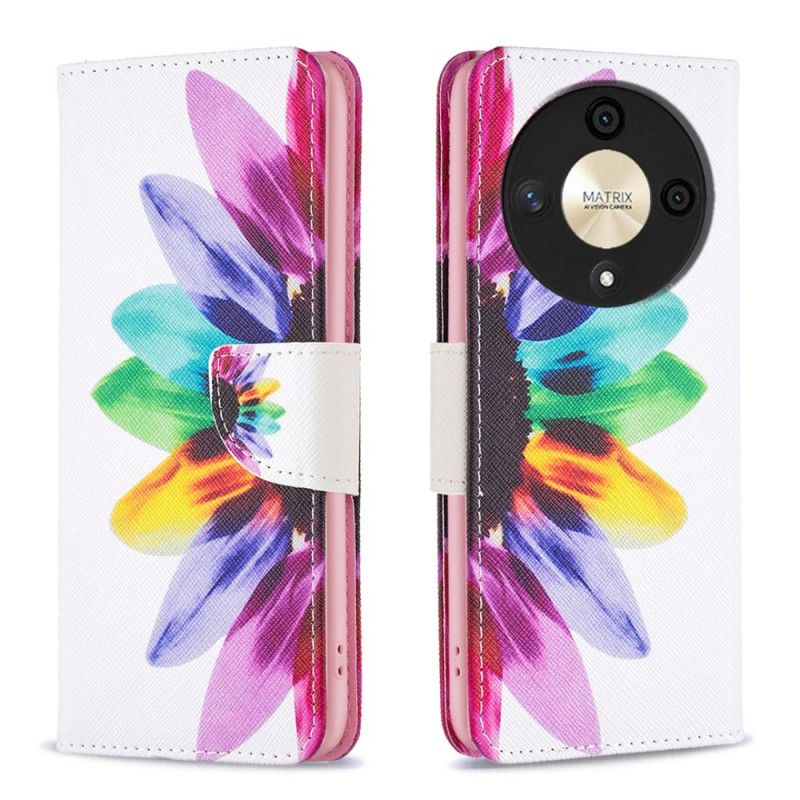 Etui Folio Do Honor X9b / Magic 6 Lite Akwarela Kwiatowa