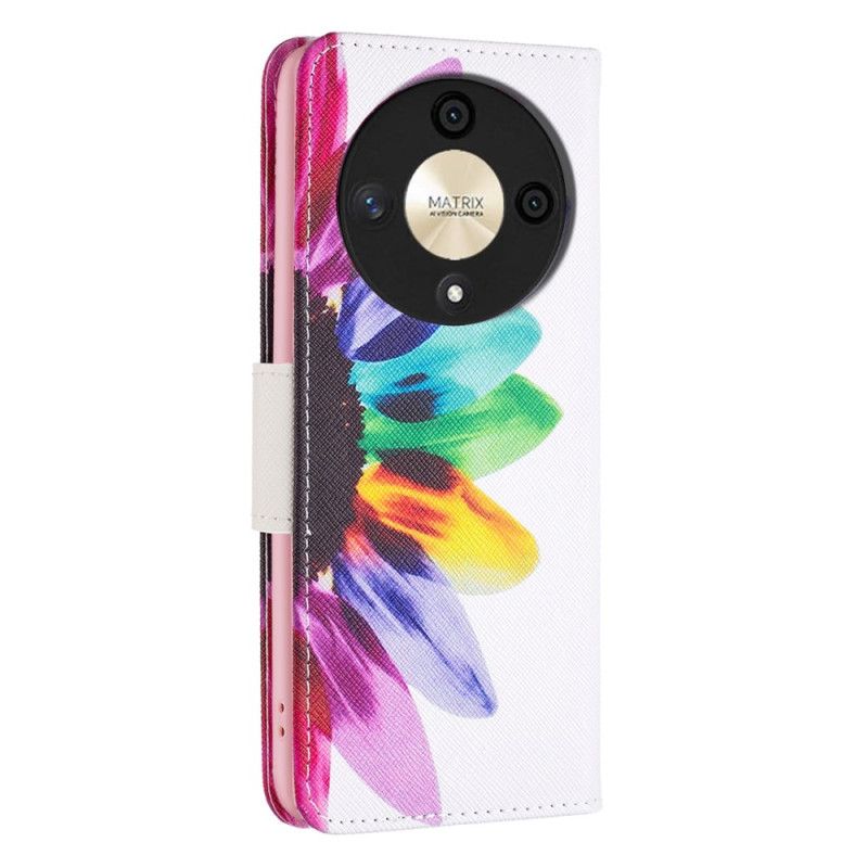 Etui Folio Do Honor X9b / Magic 6 Lite Akwarela Kwiatowa