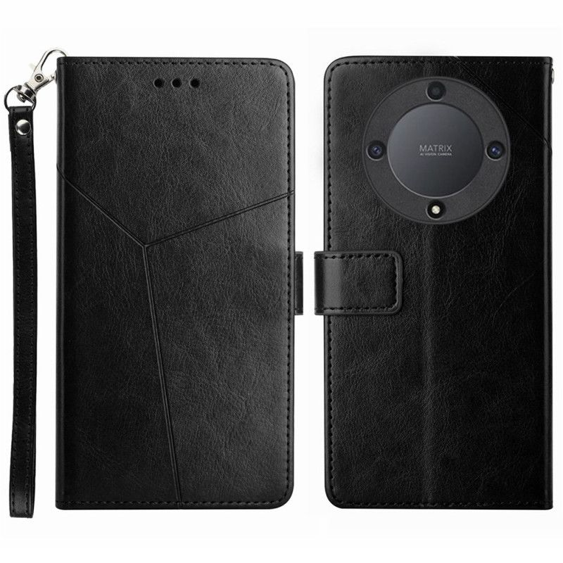 Etui Folio Honor X9b / Magic 6 Lite Konstrukcja Y Z Paskiem Etui Ochronne