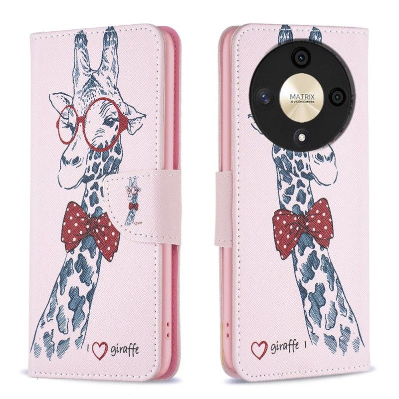 Etui Folio Honor X9b / Magic 6 Lite Żyrafa Intello Etui Ochronne