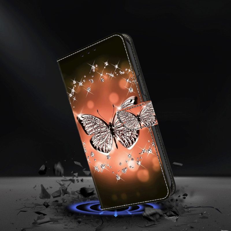 Obudowa Honor X9b / Magic 6 Lite Etui Na Telefon Kryształowy Motyl