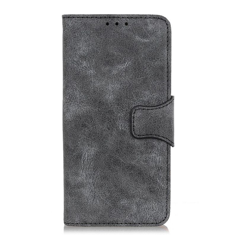 Etui Folio Huawei P Smart 2020 Brązowy Szary Vintage Dwustronna Klapka Magnetyczna