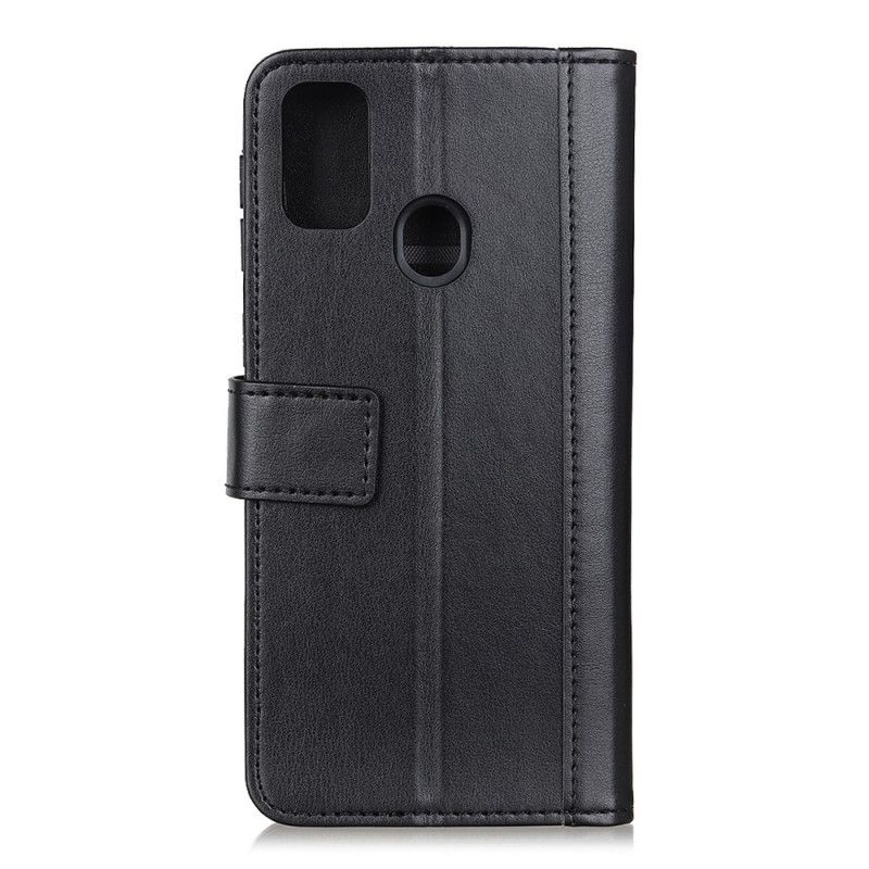 Etui Folio Huawei P Smart 2020 Ciemnoczerwony Styl Dwoiny Skóry Etui Ochronne