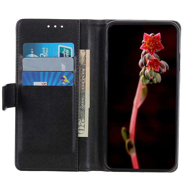 Etui Folio Huawei P Smart 2020 Ciemnoczerwony Styl Dwoiny Skóry Etui Ochronne