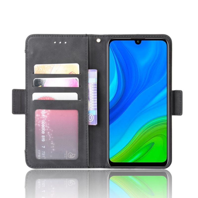 Etui Folio Huawei P Smart 2020 Czerwony Czarny Karta Wielofunkcyjna Pierwszej Klasy Etui Ochronne