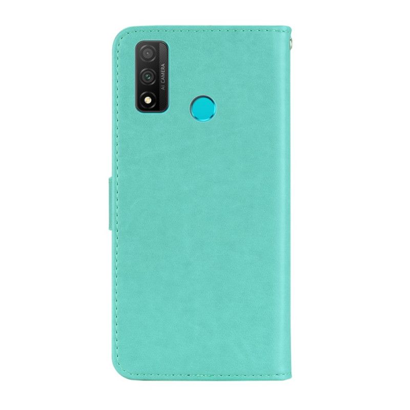 Etui Folio Huawei P Smart 2020 Czerwony Szary Mandala I Urok Sowy