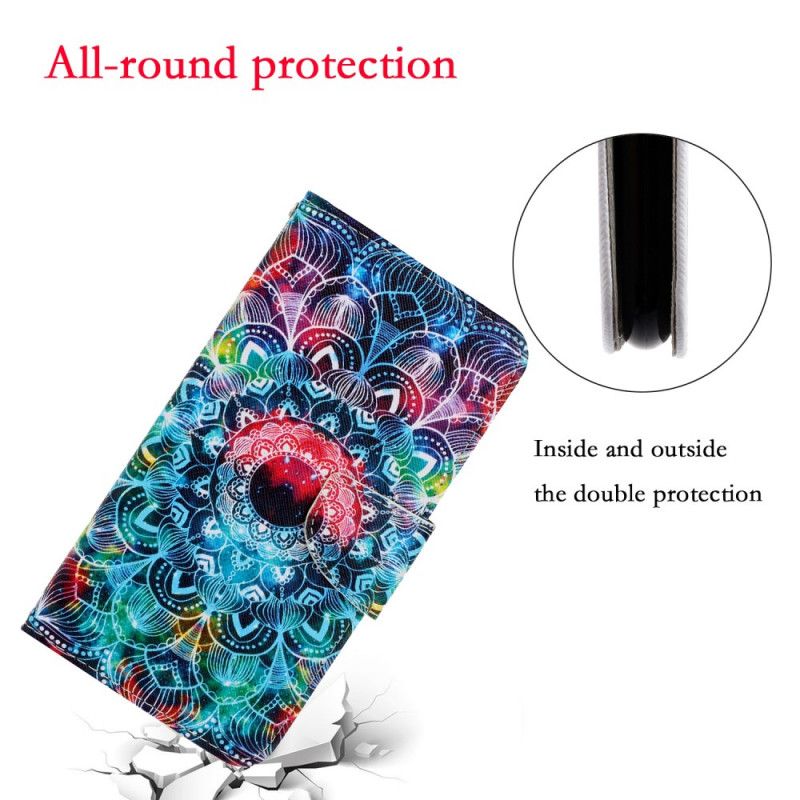 Etui Folio Huawei P Smart 2020 Efektowna Mandala Ze Stringami Etui Ochronne