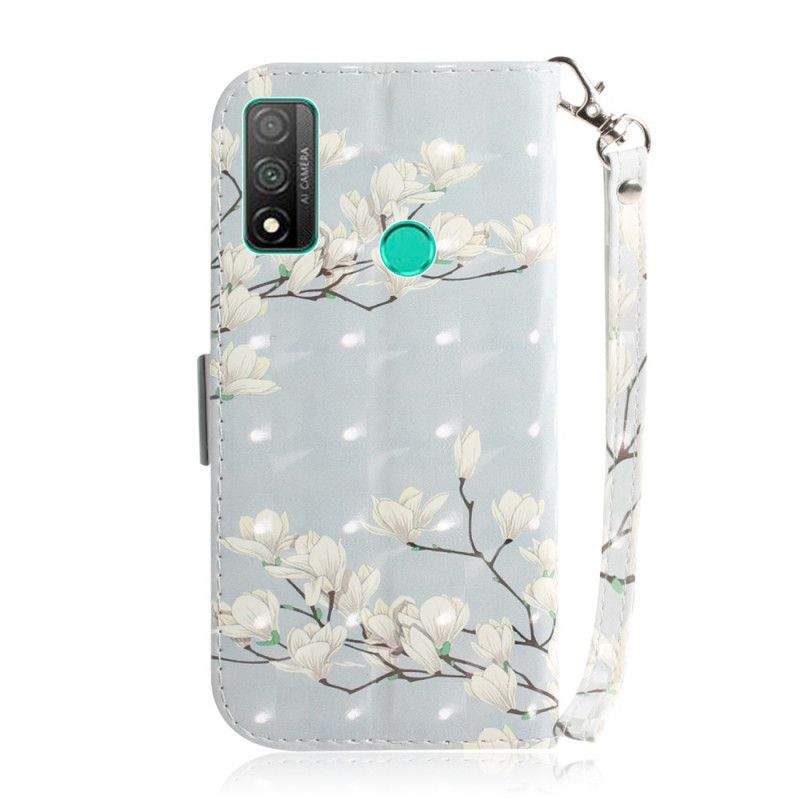 Etui Folio Huawei P Smart 2020 Kwitnące Drzewo Ze Stringami Etui Ochronne