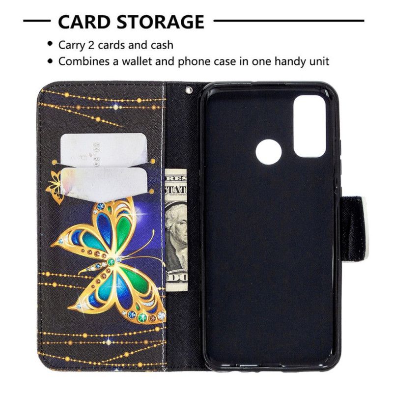 Etui Folio Huawei P Smart 2020 Magiczny Motyl