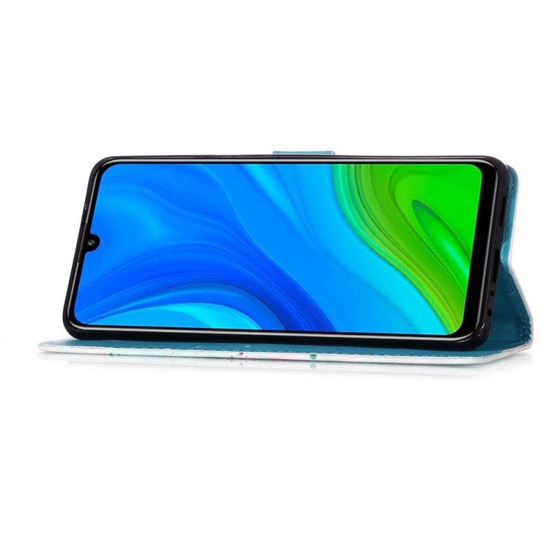 Etui Folio Huawei P Smart 2020 Panna Sowa Ze Stringami Etui Ochronne