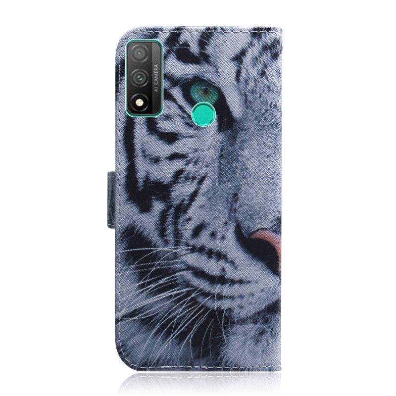 Etui Folio Huawei P Smart 2020 Twarz Tygrysa Etui Ochronne