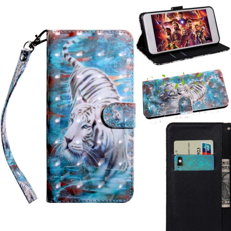 Etui Folio Huawei P Smart 2020 Tygrys W Wodzie