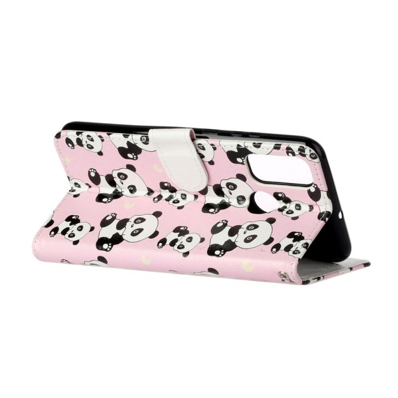 Etui Folio Huawei P Smart 2020 Wielokrotna Panda