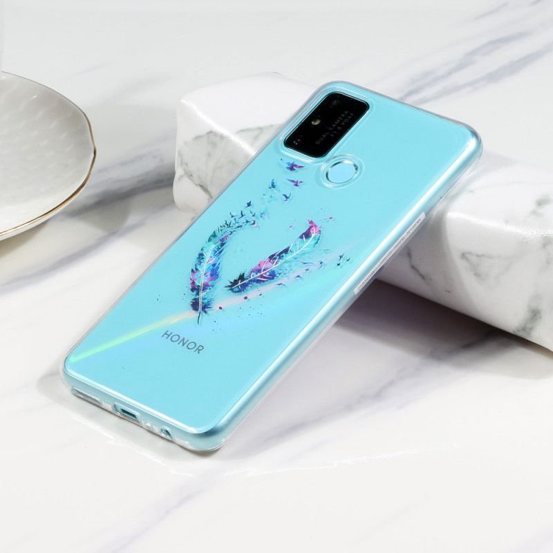 Etui Huawei P Smart 2020 Przezroczyste Pióra