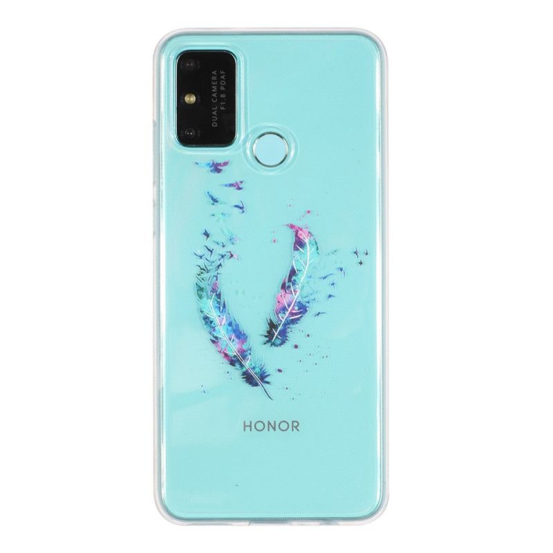 Etui Huawei P Smart 2020 Przezroczyste Pióra