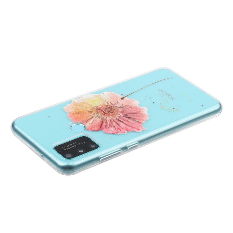 Etui Huawei P Smart 2020 Przezroczysty Mak Akwarela