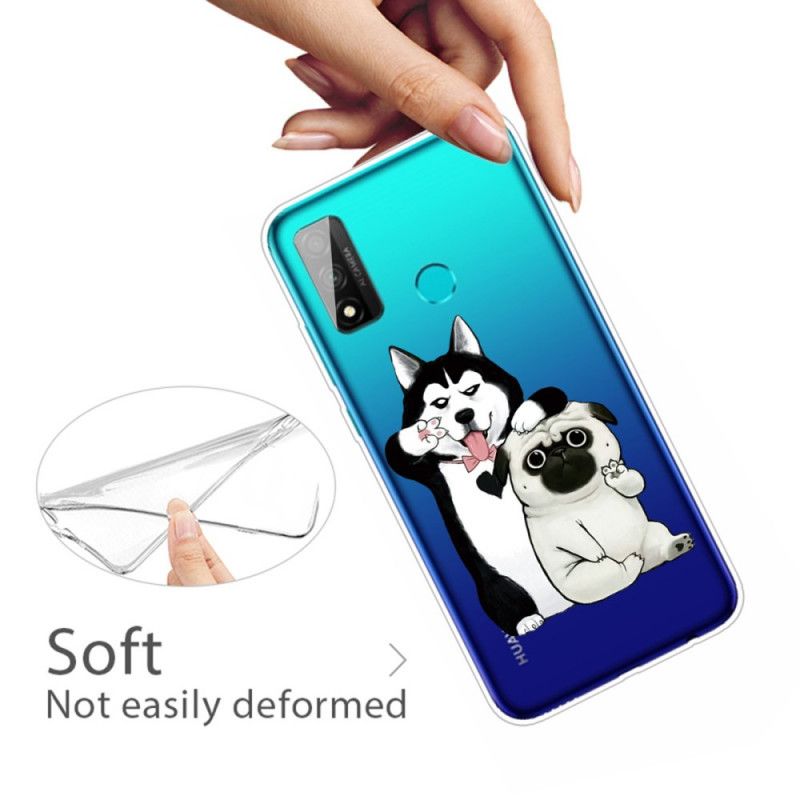 Etui Huawei P Smart 2020 Śmieszne Psy Etui Ochronne