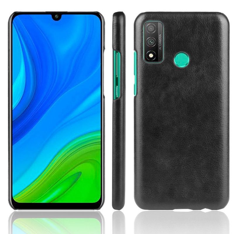 Etui Huawei P Smart 2020 Szary Czarny Performance Imitacja Skóry Liczi