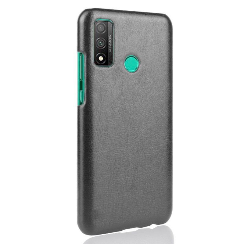 Etui Huawei P Smart 2020 Szary Czarny Performance Imitacja Skóry Liczi