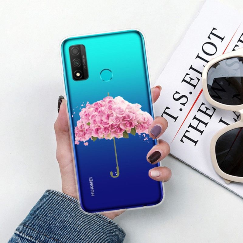 Futerały Huawei P Smart 2020 Etui na Telefon Parasol W Różach