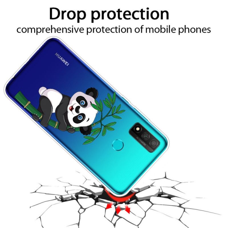 Futerały Huawei P Smart 2020 Etui na Telefon Przezroczysta Panda Na Bambusie