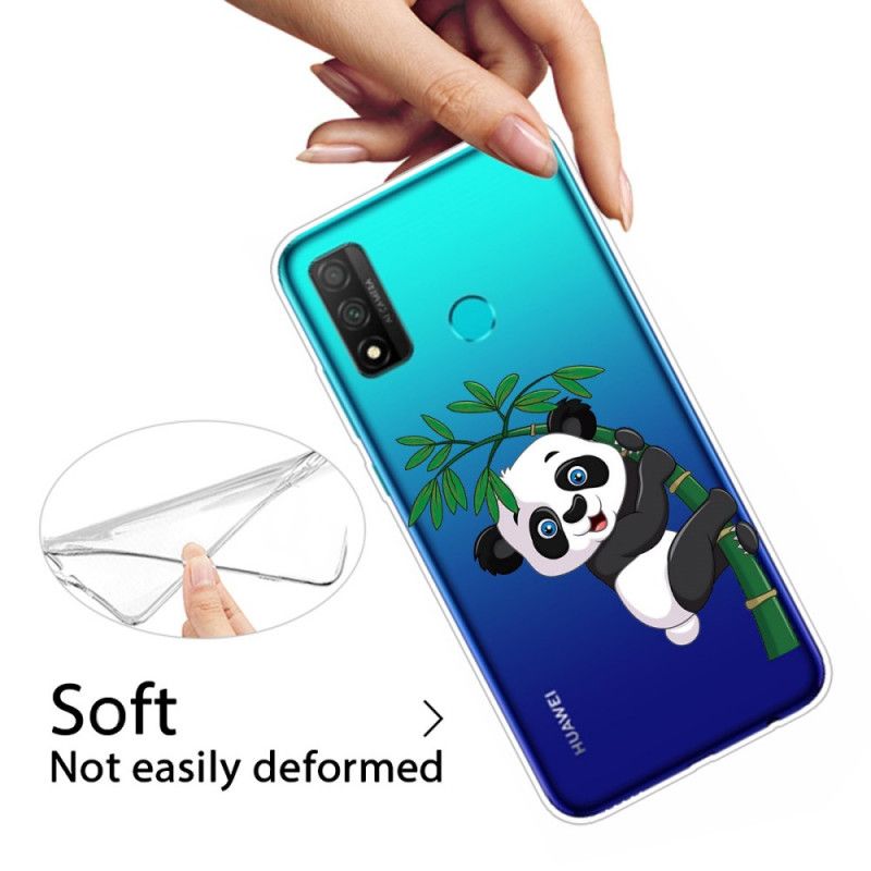 Futerały Huawei P Smart 2020 Etui na Telefon Przezroczysta Panda Na Bambusie