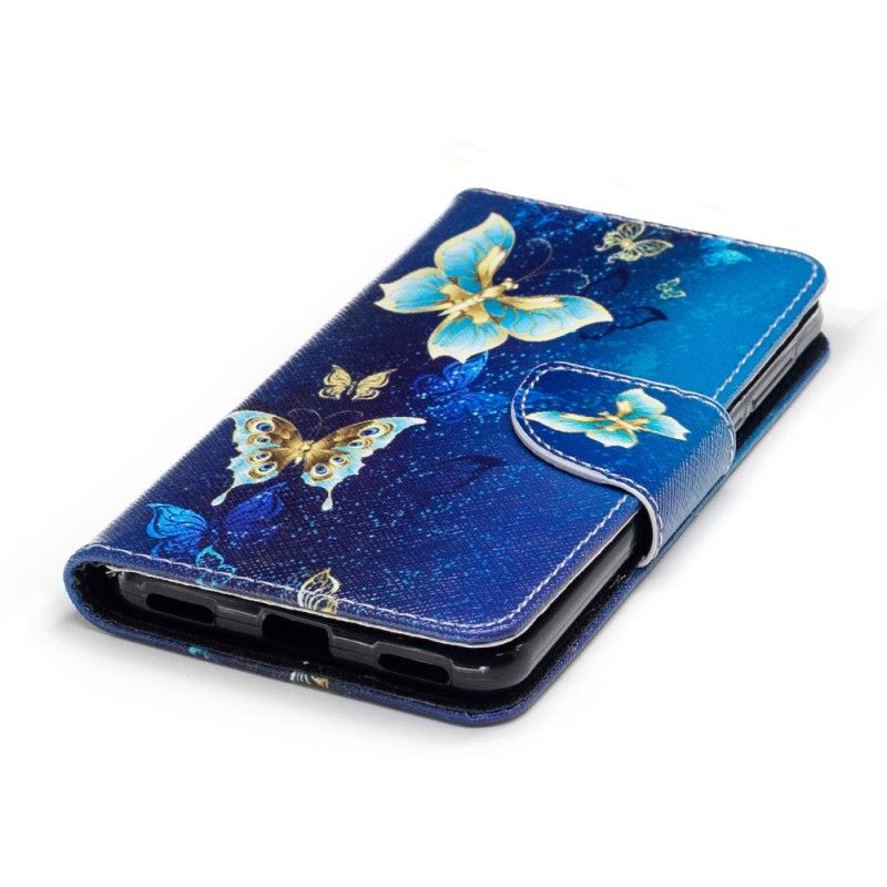 Etui Folio Huawei Y6 2017 Motyle W Nocy Etui Ochronne