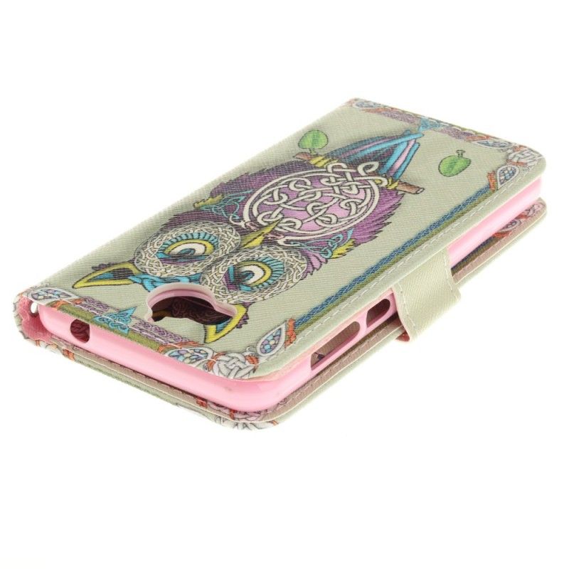 Etui Folio Huawei Y6 2017 Sowa Plemienna Etui Ochronne