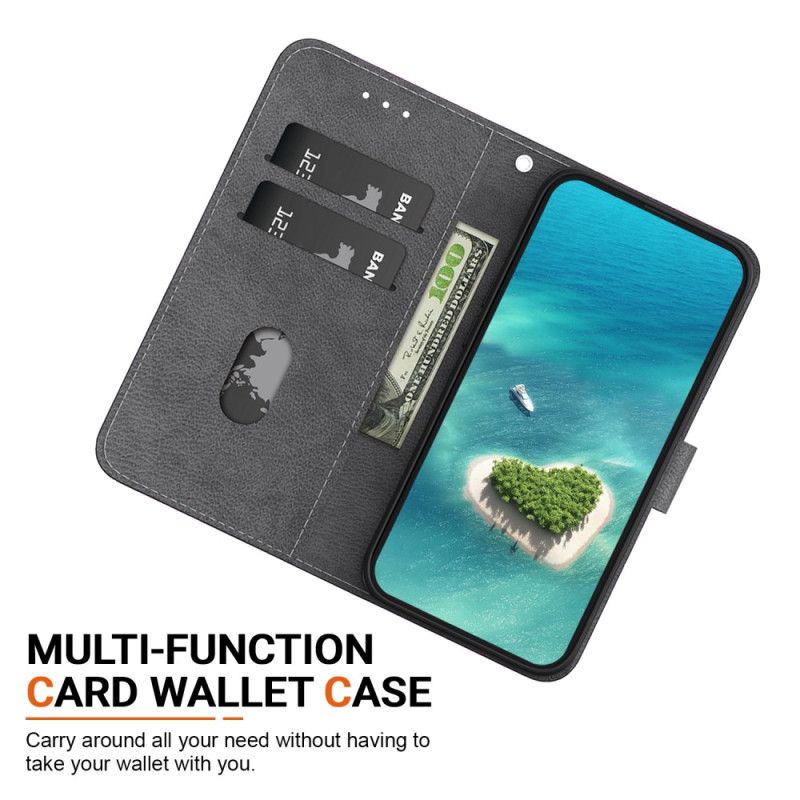 Etui Folio Do Xiaomi 14t CZarna Róża