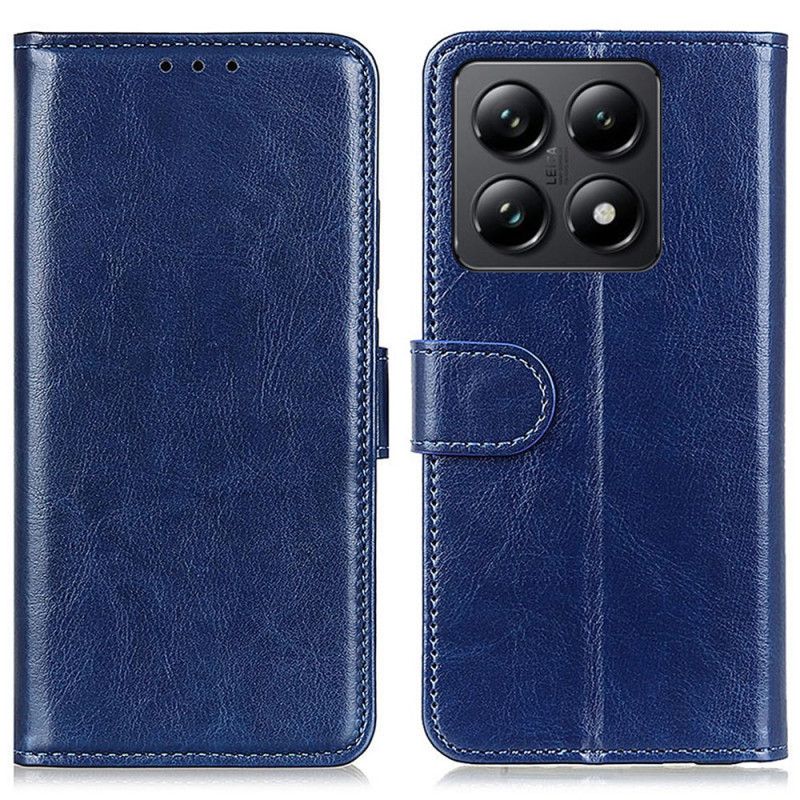 Etui Folio Do Xiaomi 14t Woskowana Imitacja Skóry