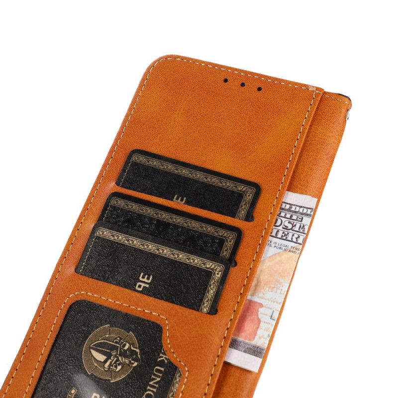 Etui Folio Do Xiaomi 14t Złoty Guzik