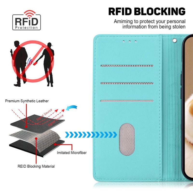 Etui Folio Xiaomi 14t Blokowanie Rfid Według Wzoru Kociaka Etui Ochronne