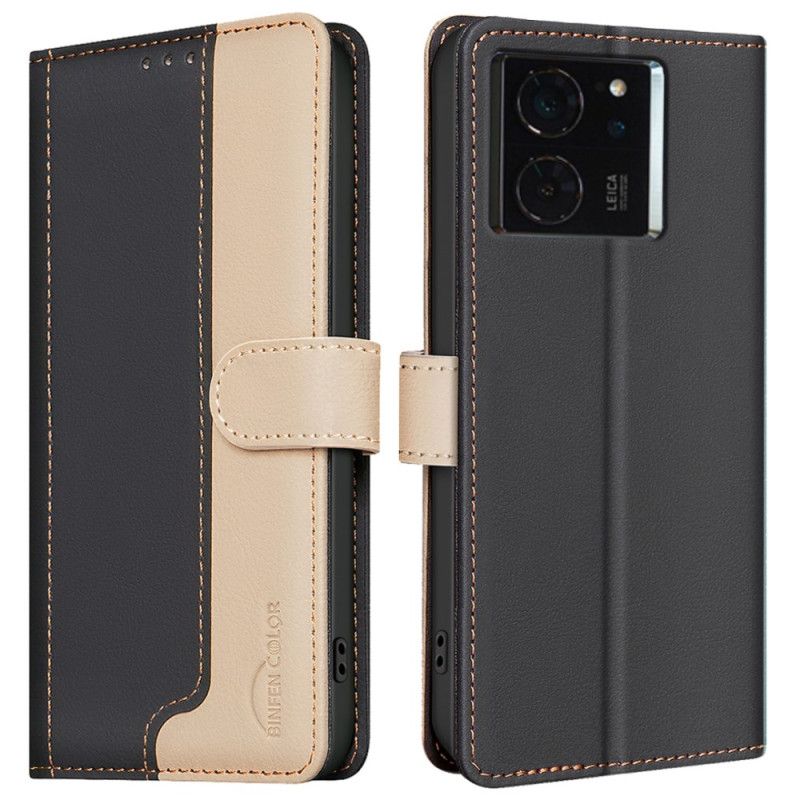 Etui Folio Xiaomi 14t Dwukolorowy Kolor Binfen Etui Ochronne