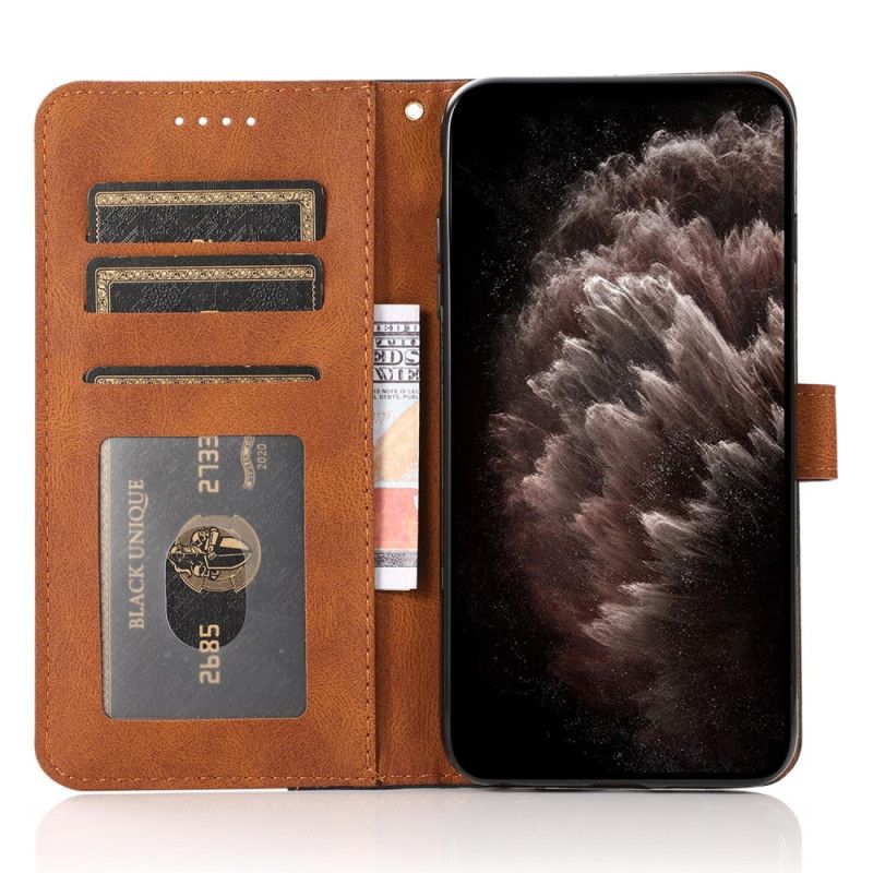 Etui Folio Xiaomi 14t Dwukolorowy Pasek Etui Ochronne