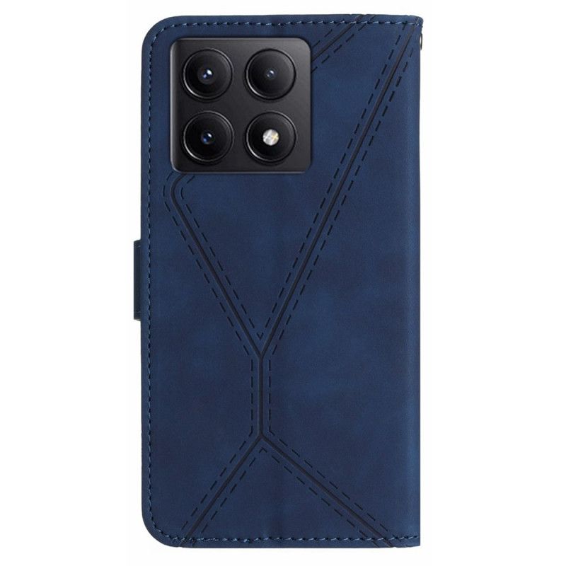 Etui Folio Xiaomi 14t Linia I Rysowanie Etui Ochronne