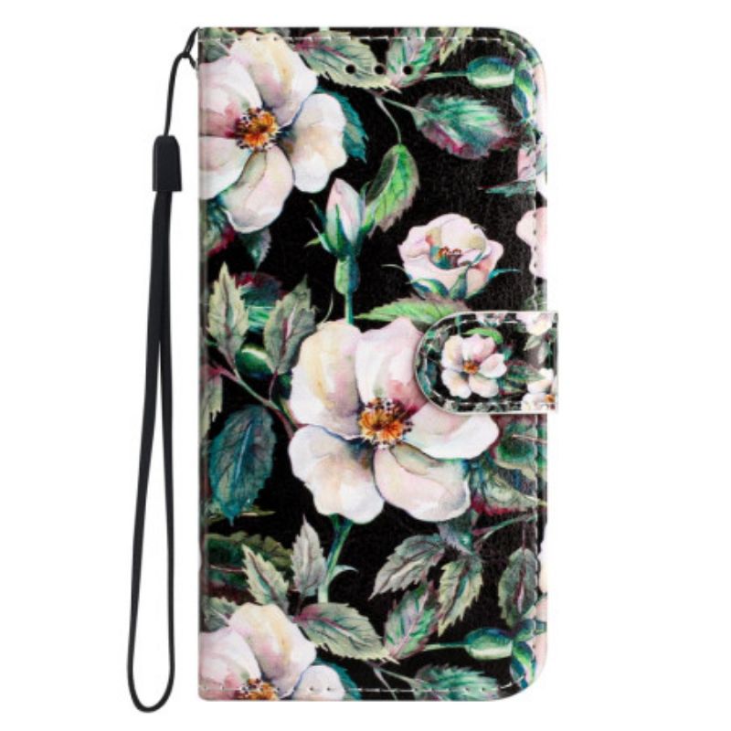 Etui Folio Xiaomi 14t Magnolie W Paski Etui Ochronne