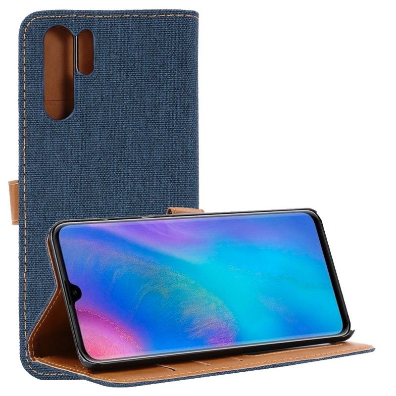 Etui Folio Huawei P30 Pro Ciemnoniebieski Dżinsy