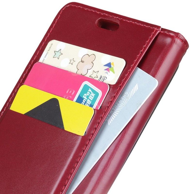 Etui Folio Huawei P30 Pro Czerwony Czarny Eleganckie Zamknięcie Ze Sztucznej Skóry