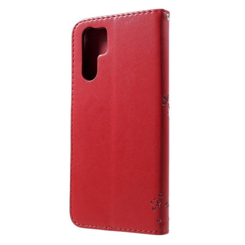 Etui Folio Huawei P30 Pro Sowy Drzewne I Stringi Etui Ochronne