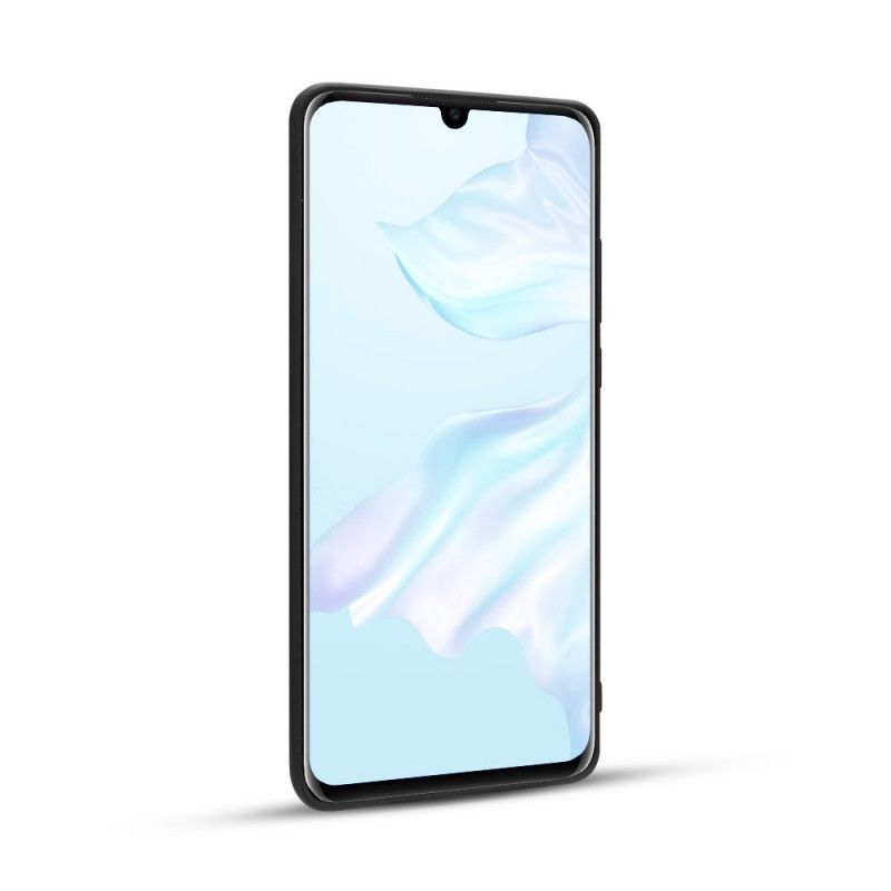 Etui Huawei P30 Pro Ciemnoniebieski Prawdziwa Skóra Liczi