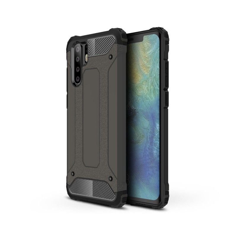 Etui Huawei P30 Pro Czerwony Czarny Ocalały