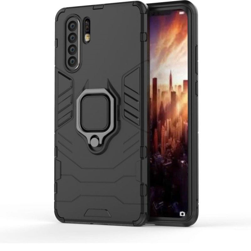 Etui Huawei P30 Pro Czerwony Czarny Pierścień Oporowy