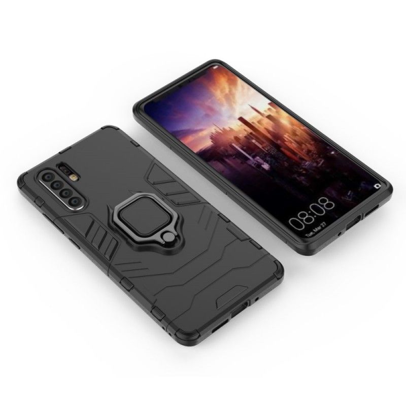 Etui Huawei P30 Pro Czerwony Czarny Pierścień Oporowy