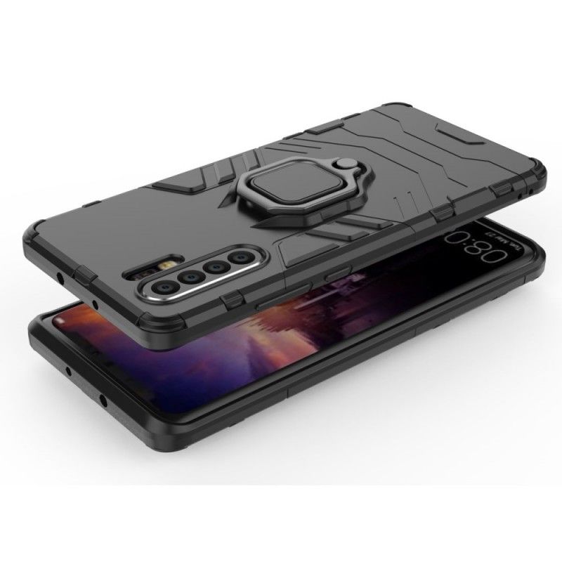 Etui Huawei P30 Pro Czerwony Czarny Pierścień Oporowy