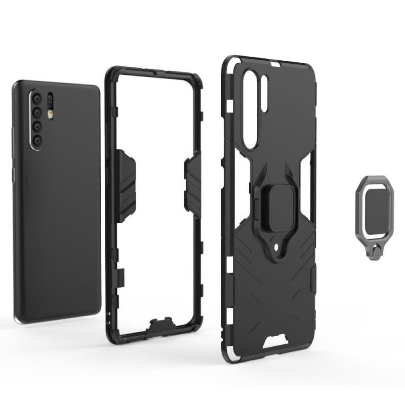 Etui Huawei P30 Pro Czerwony Czarny Pierścień Oporowy