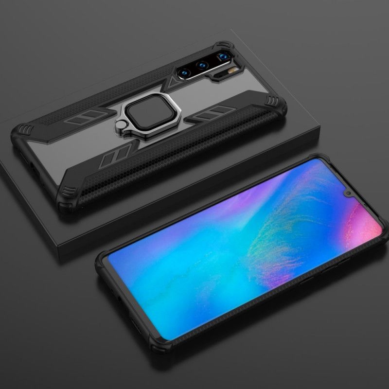 Etui Huawei P30 Pro Czerwony Czarny Wojownik Z Pierścieniem