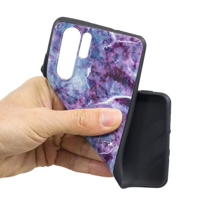 Etui Huawei P30 Pro Fioletowy Marmur Etui Ochronne