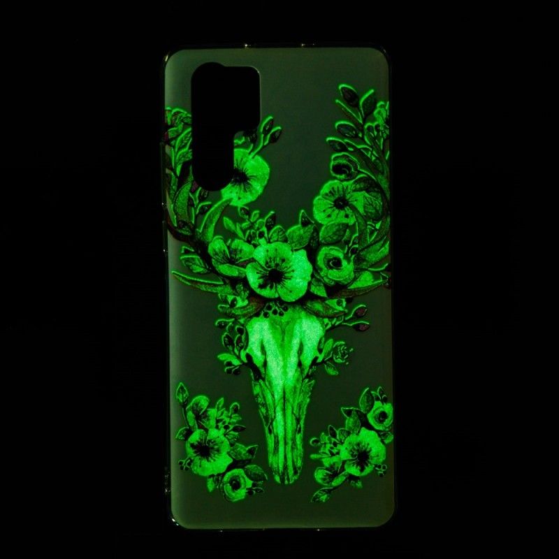 Etui Huawei P30 Pro Fluorescencyjny Kwiecisty Łoś