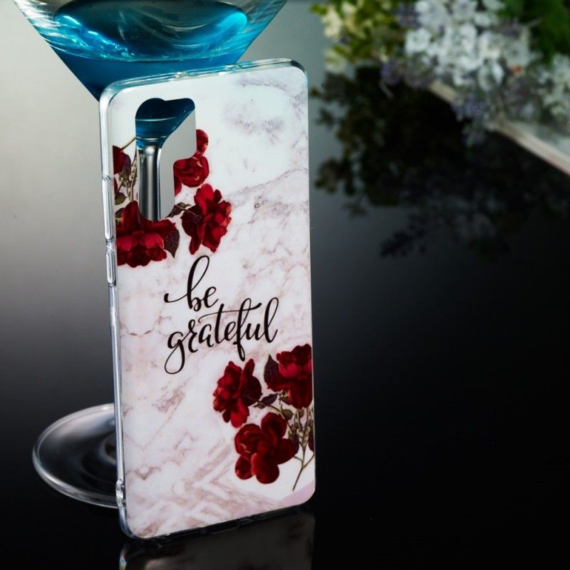 Etui Huawei P30 Pro Marmur Bądź Wdzięczny Etui Ochronne